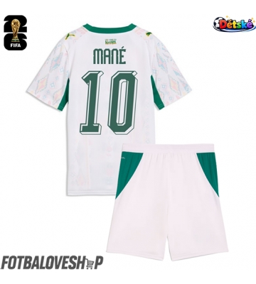 Senegal Sadio Mane #10 Dětské Domácí Dres MS 2026 Krátký Rukáv (+ trenýrky)